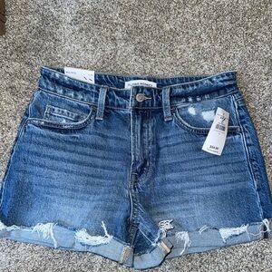 Flying Monkey Distressed Blue Jean Shorts